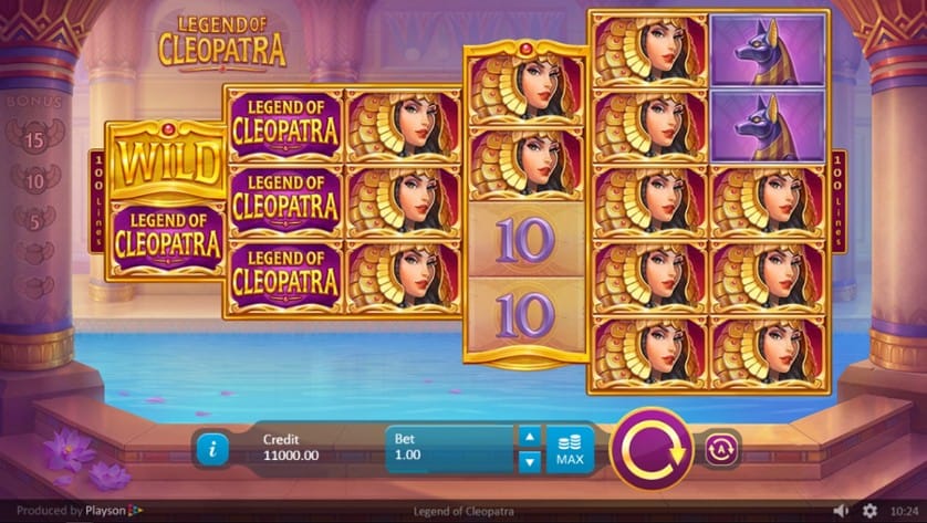 Legends of Cleopatra Slots Reels