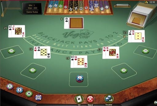 Vegas Strip Blackjack tácticas